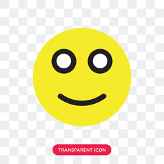 Fototapeta premium Happy vector icon isolated on transparent background, Happy logo design