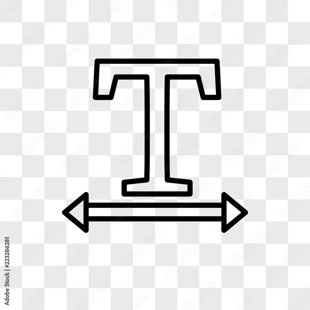 Poster width vector icon isolated on transparent background, width logo design