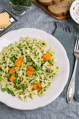 Traditional pasta with vegetables