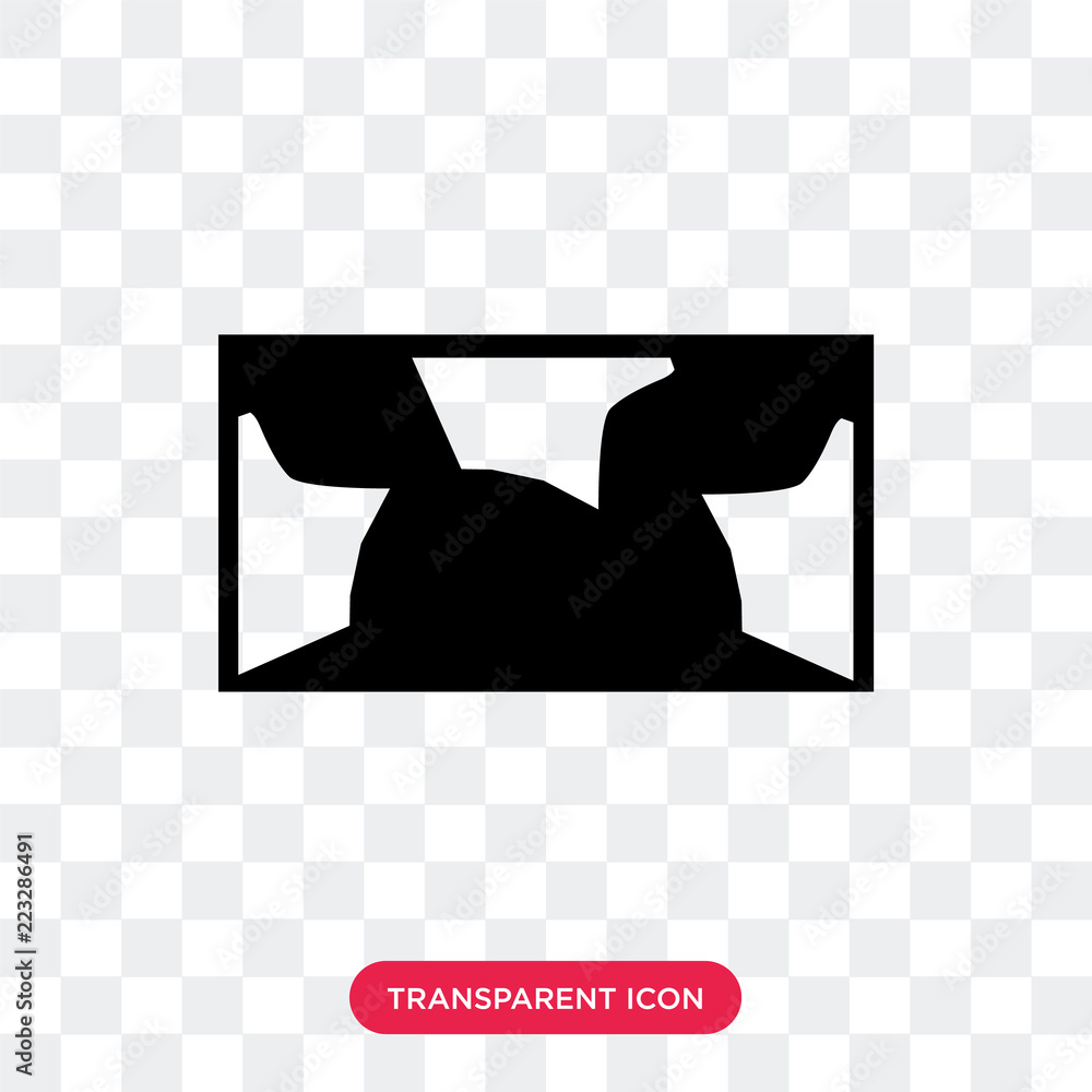 Poster map vector icon isolated on transparent background, map logo design