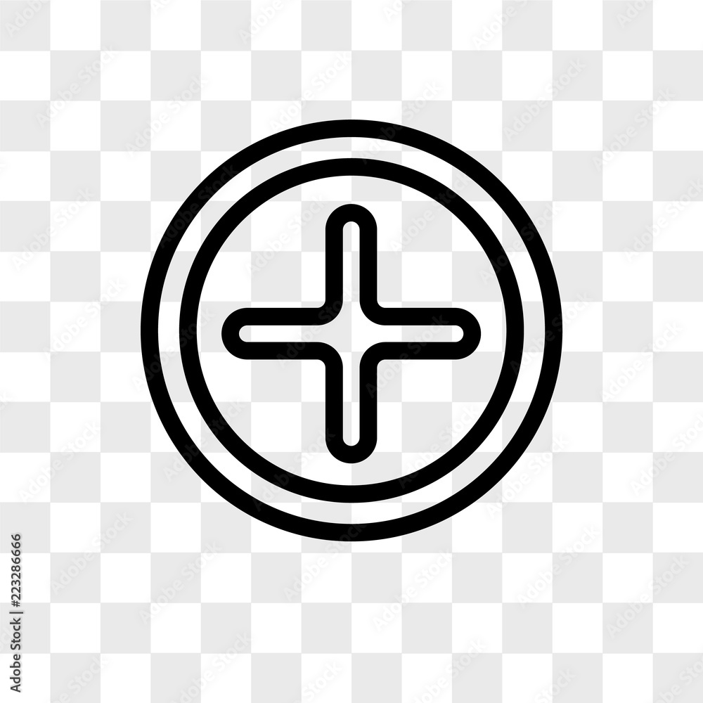 Poster add vector icon isolated on transparent background, add logo design