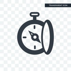 Compass vector icon isolated on transparent background, Compass logo design