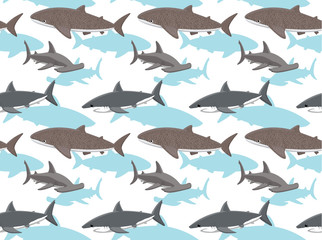 Fototapeta premium Sharks Wallpaper 3