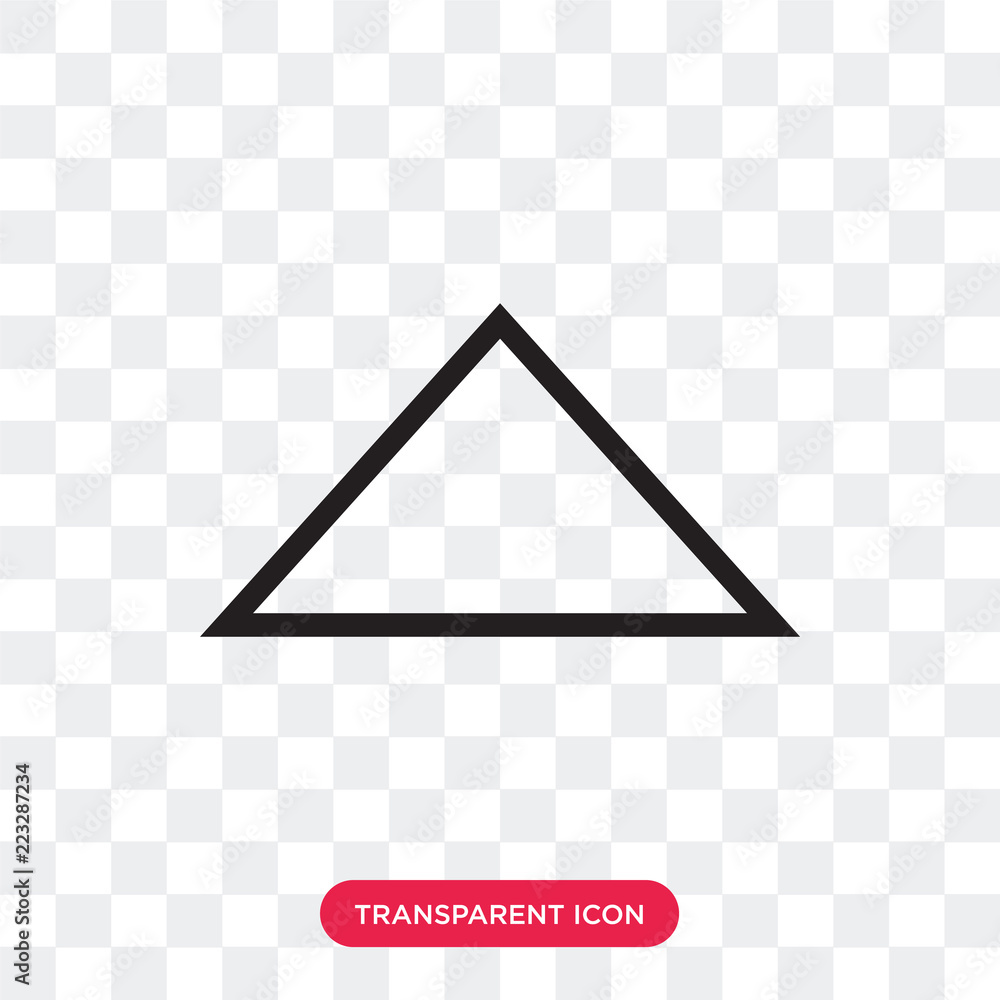 Poster up arrow vector icon isolated on transparent background, up arrow logo design