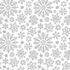 Obraz na płótnie Canvas Christmas pattern from snowflakes