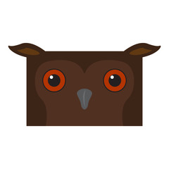 Cute halloween cartoon owl avatar