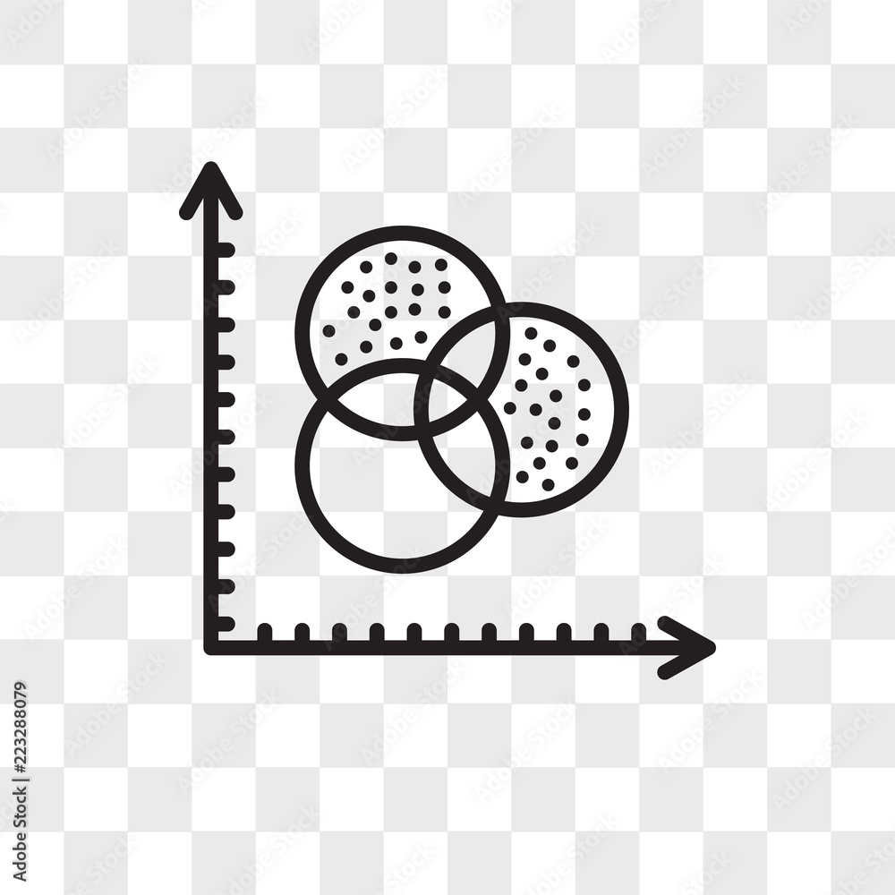 Poster analytics vector icon isolated on transparent background, analytics logo design