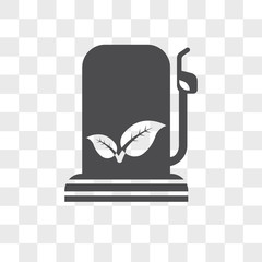 Eco fuel vector icon isolated on transparent background, Eco fuel logo design