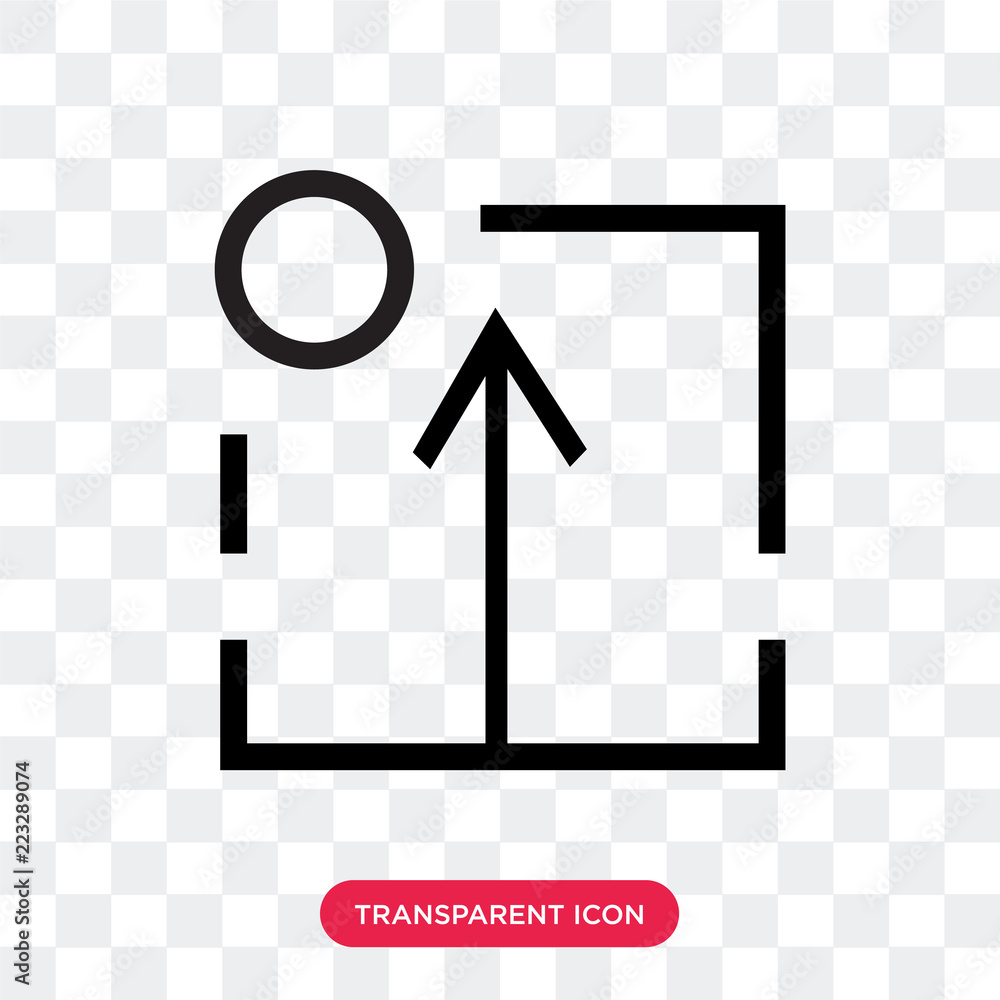 Poster refresh vector icon isolated on transparent background, refresh logo design