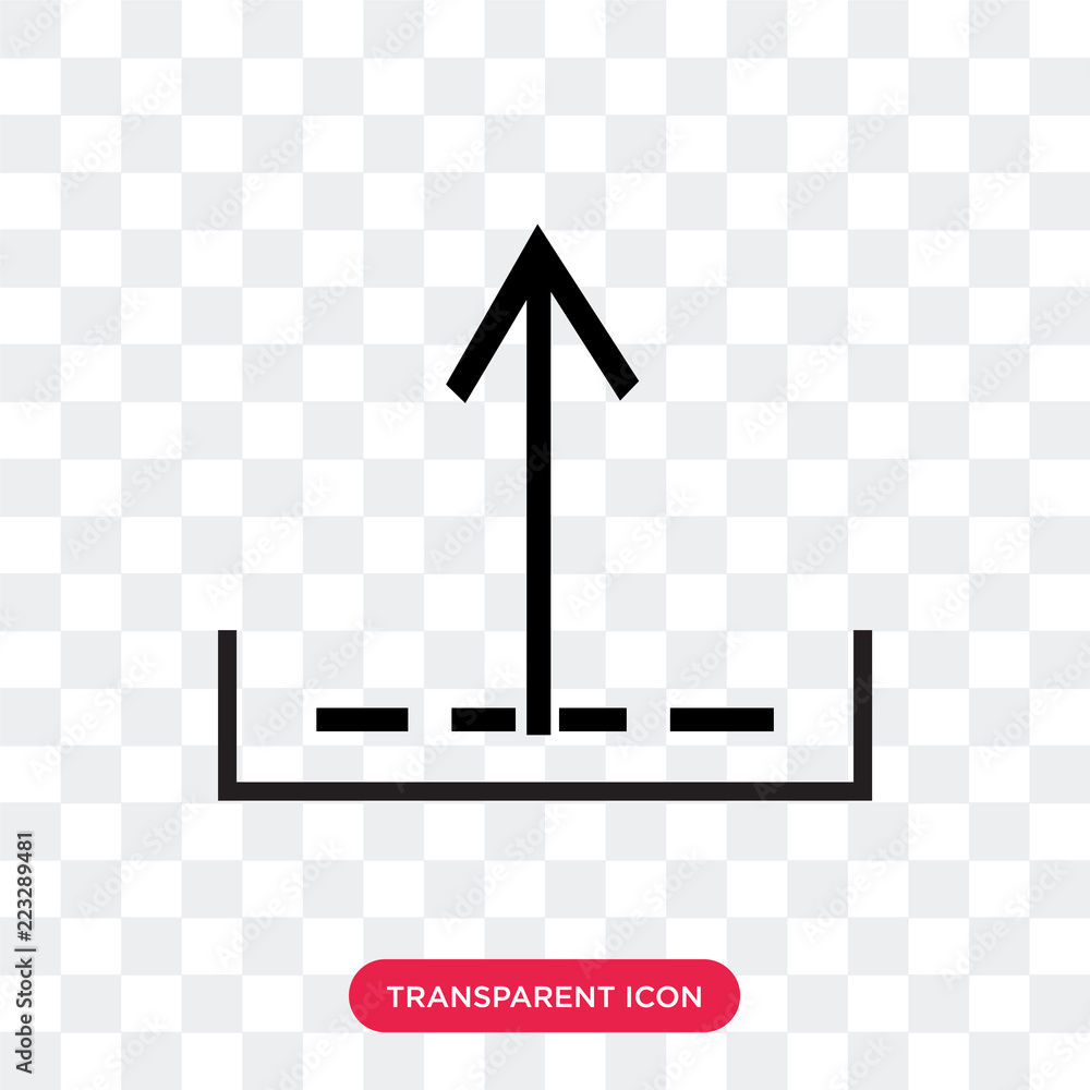 Poster upload vector icon isolated on transparent background, upload logo design