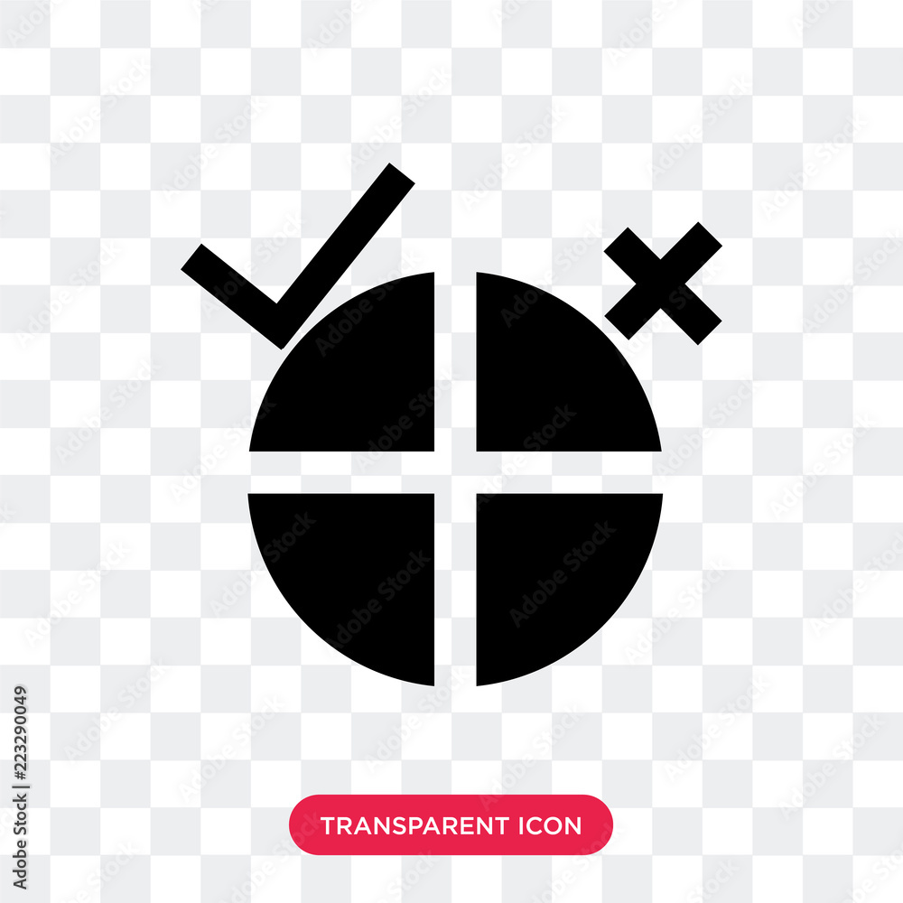 Poster polling vector icon isolated on transparent background, polling logo design