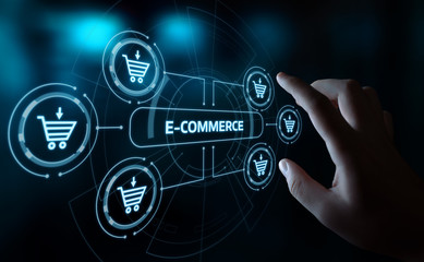 e-commerce add to cart  online shopping business technology internet concept