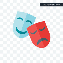 Drama vector icon isolated on transparent background, Drama logo design