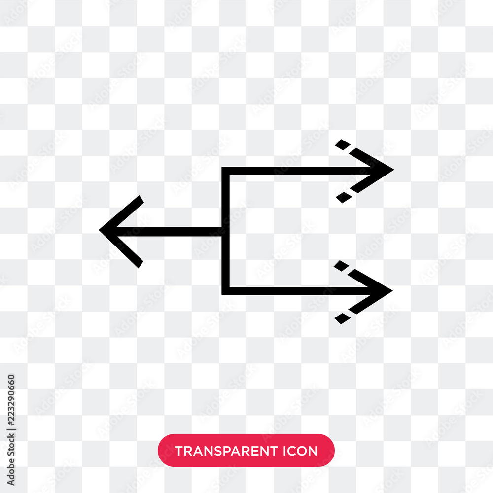 Poster move vector icon isolated on transparent background, move logo design