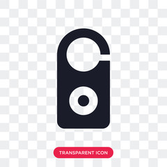 Doorknob vector icon isolated on transparent background, Doorknob logo design