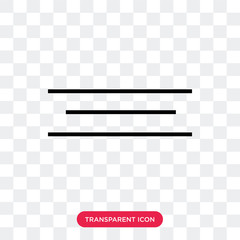 Obraz premium Menu vector icon isolated on transparent background, Menu logo design