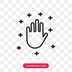 Zombie vector icon isolated on transparent background, Zombie logo design