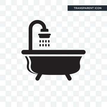 Bath vector icon isolated on transparent background, Bath logo design