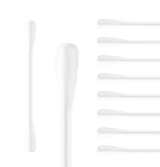 Cotton buds. Vector illustration on white background. Layered file, easy to use for your design. EPS10.
