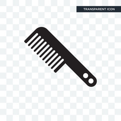 Comb vector icon isolated on transparent background, Comb logo design