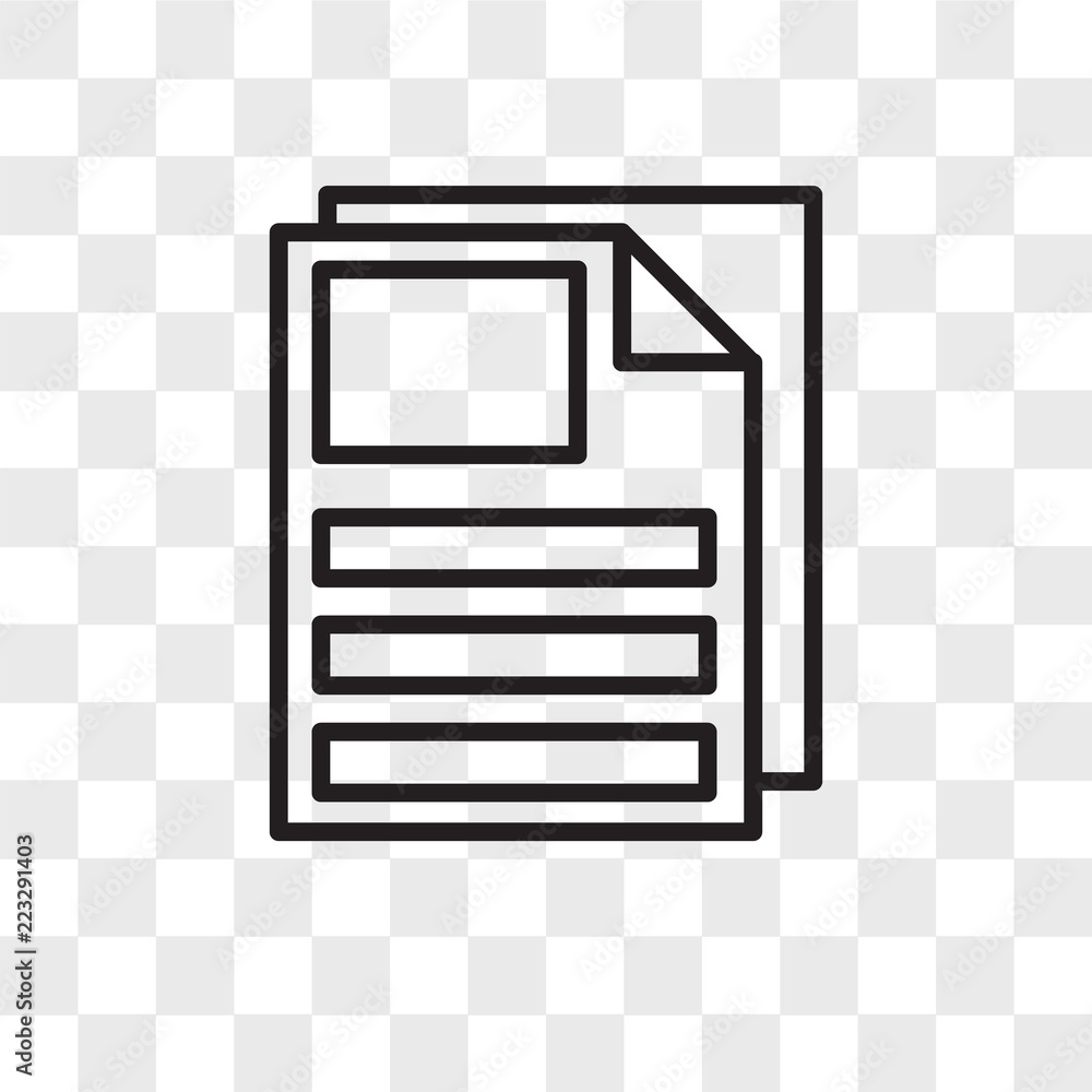 Poster data vector icon isolated on transparent background, data logo design