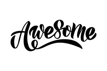 Awesome lettering typography 