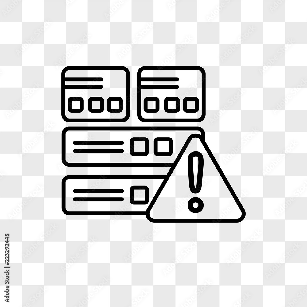 Poster server vector icon isolated on transparent background, server logo design