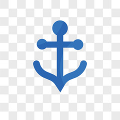 Anchor vector icon isolated on transparent background, Anchor logo design