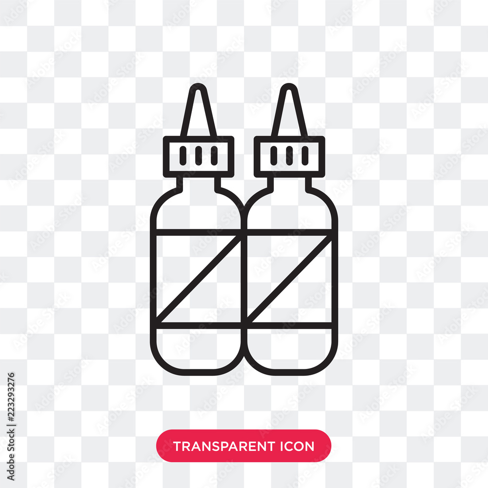 Poster condiment vector icon isolated on transparent background, condiment logo design