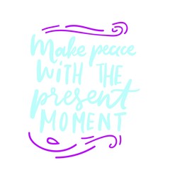 Mantra. Hand lettering illustration poster