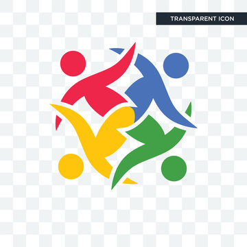 unity vector icon isolated on transparent background, unity logo design