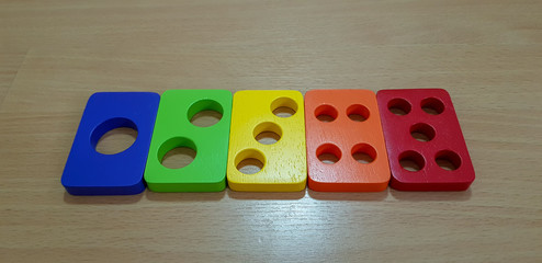 Colorful wooden toy for children