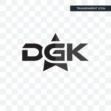 dgk vector icon isolated on transparent background, dgk logo design