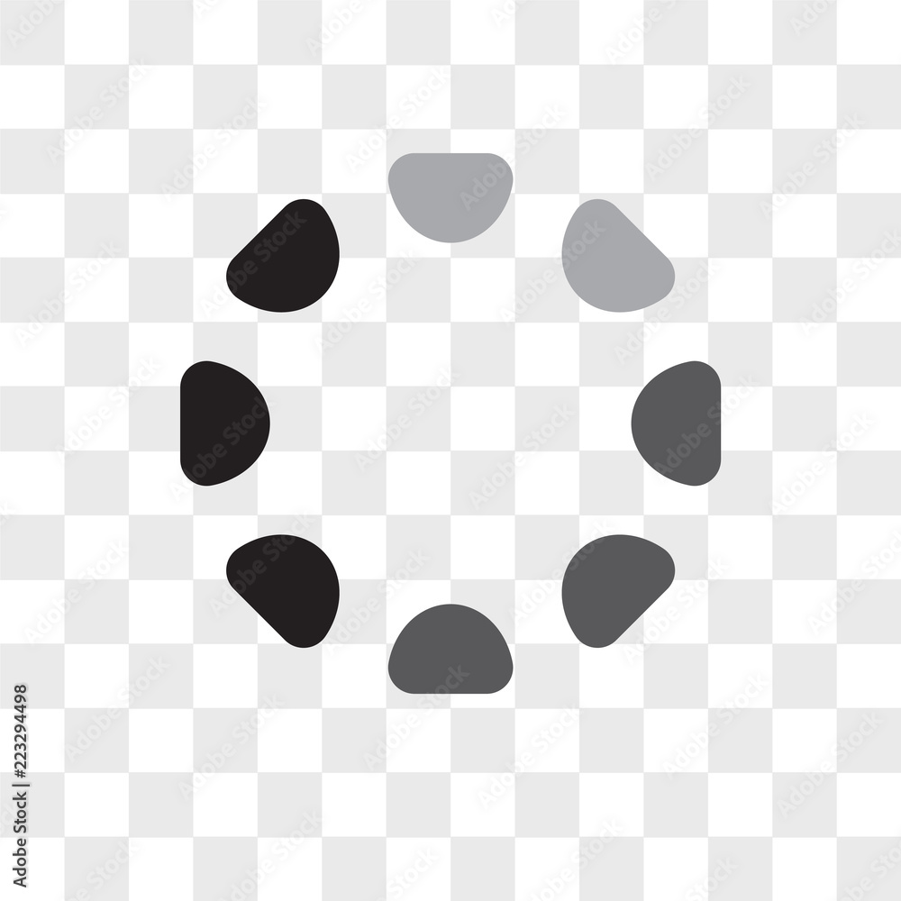 Poster loading vector icon isolated on transparent background, loading logo design