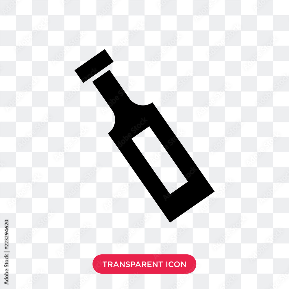 Poster message in a bottle vector icon isolated on transparent background, message in a bottle logo design