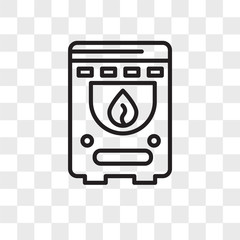 Boiler vector icon isolated on transparent background, Boiler logo design