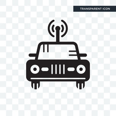 Car vector icon isolated on transparent background, Car logo design