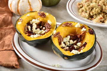 Delicious stuffed acorn squash