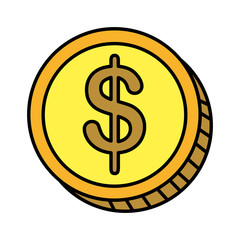 coin money isolated icon