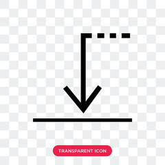 Shrink vector icon isolated on transparent background, Shrink logo design