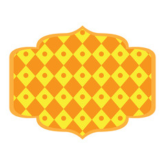 Isolated empty texture sale label