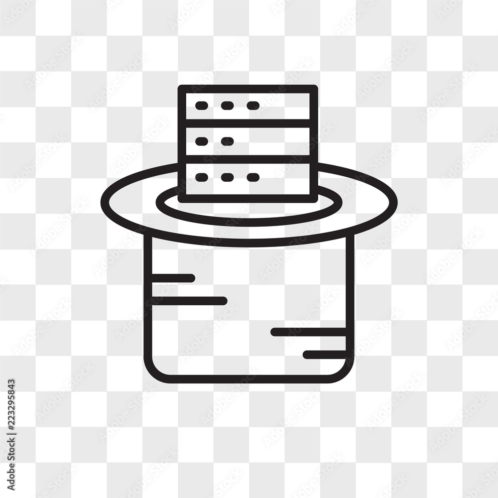 Poster data vector icon isolated on transparent background, data logo design