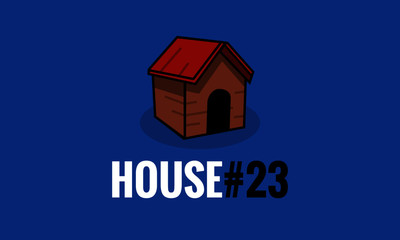 House Sign With Simple Vector Illustration 
