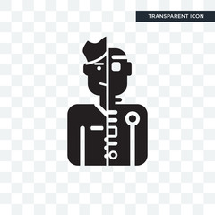 Humanoid vector icon isolated on transparent background, Humanoid logo design