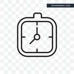 Stopwatch vector icon isolated on transparent background, Stopwatch logo design