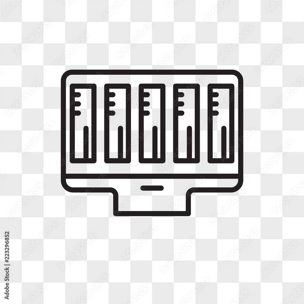Poster computer vector icon isolated on transparent background, computer logo design