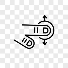 Tap vector icon isolated on transparent background, Tap logo design