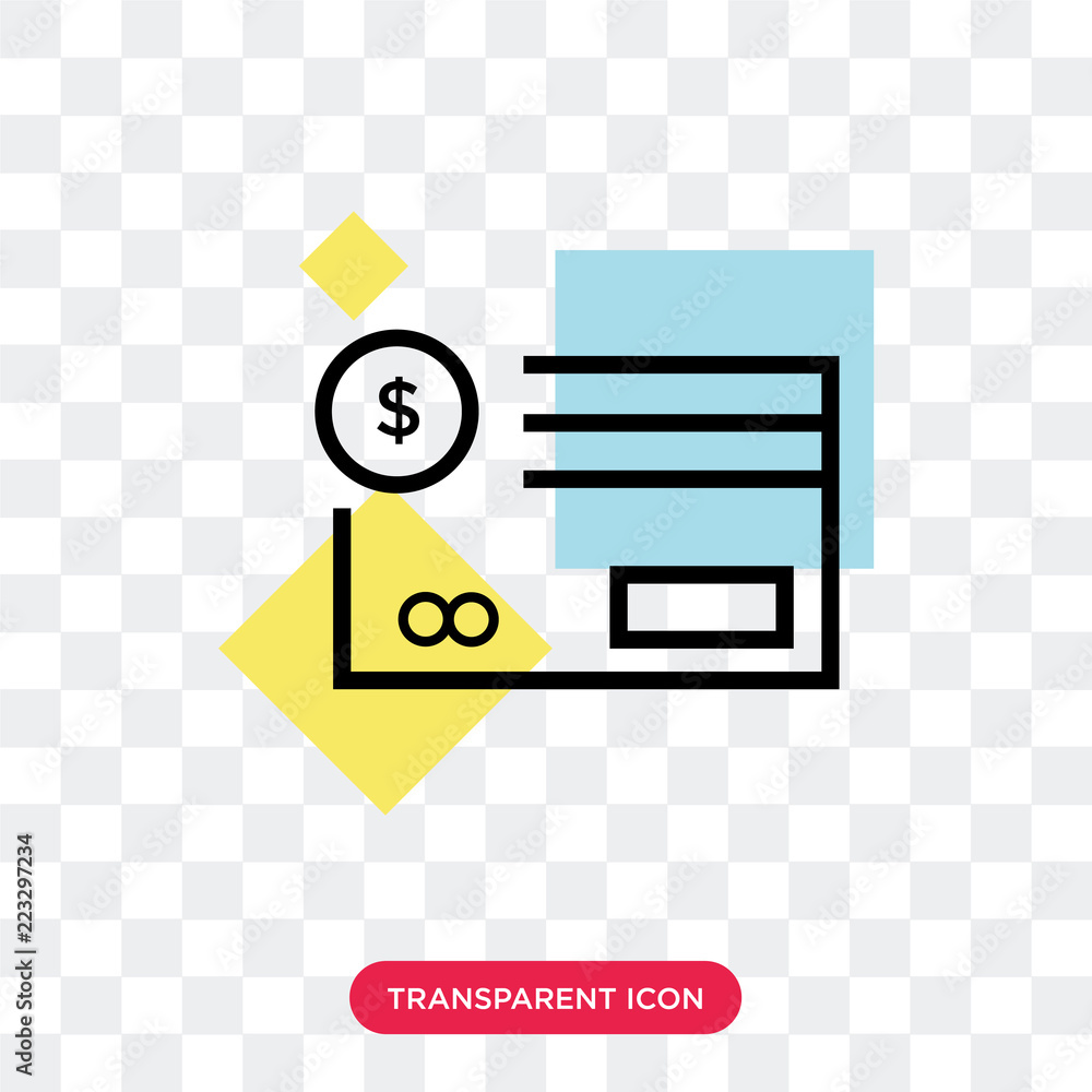 Poster payment method vector icon isolated on transparent background, payment method logo design
