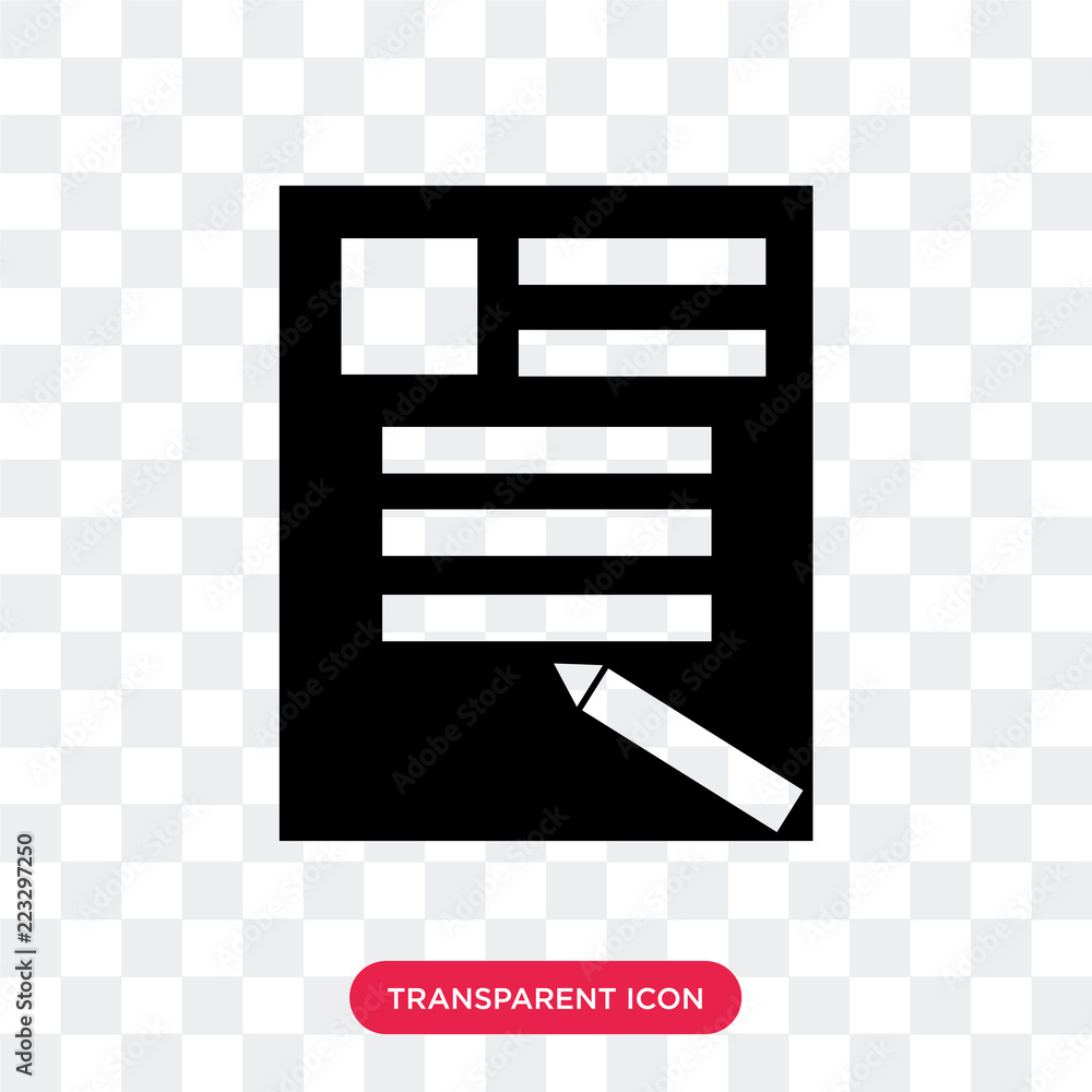 Poster todo list vector icon isolated on transparent background, todo list logo design