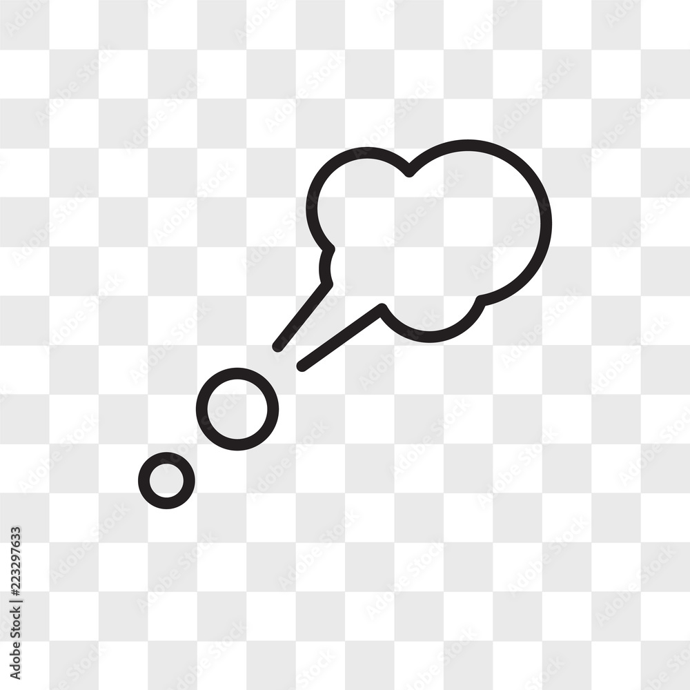 Poster speech bubble vector icon isolated on transparent background, speech bubble logo design